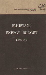 Pakistan Energy Budget 83-84